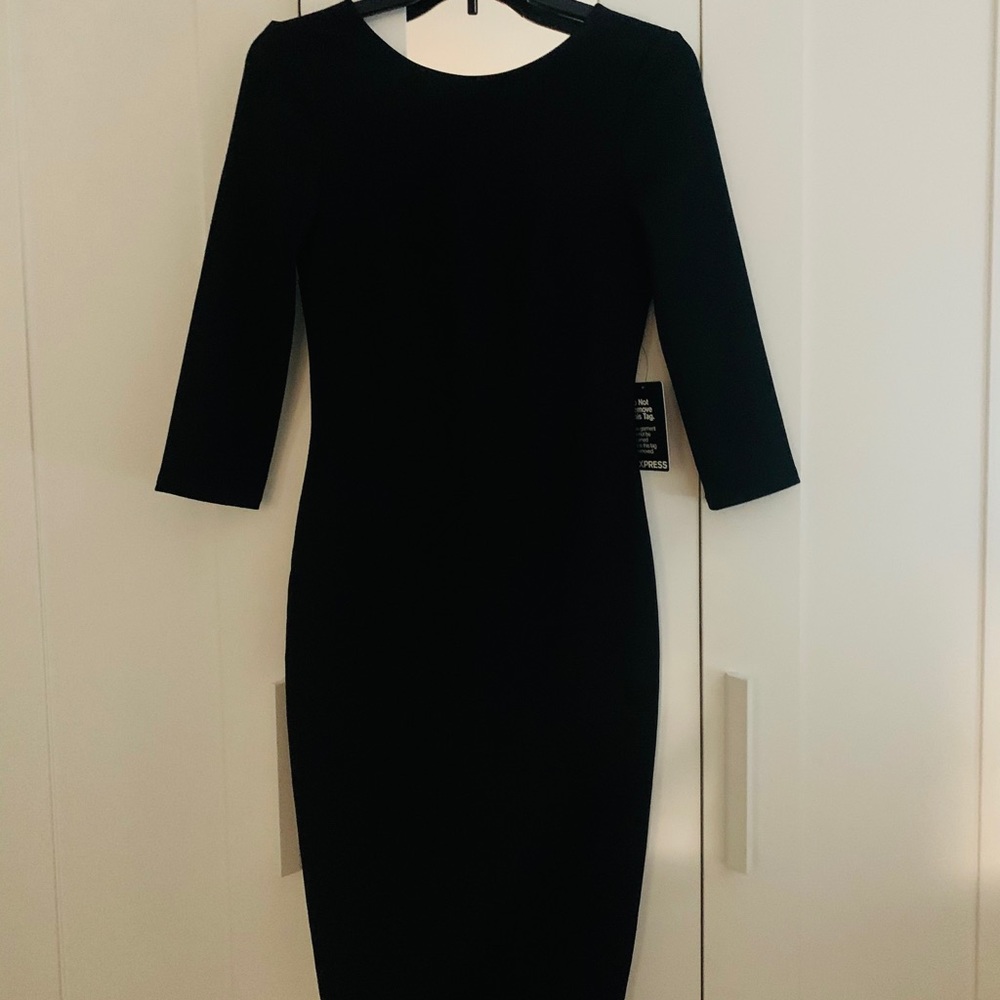 Express Black Pencil Fit Dress